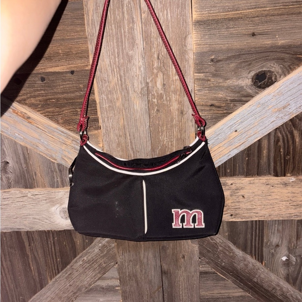 Vintage y2k Black and Red Women's Bag